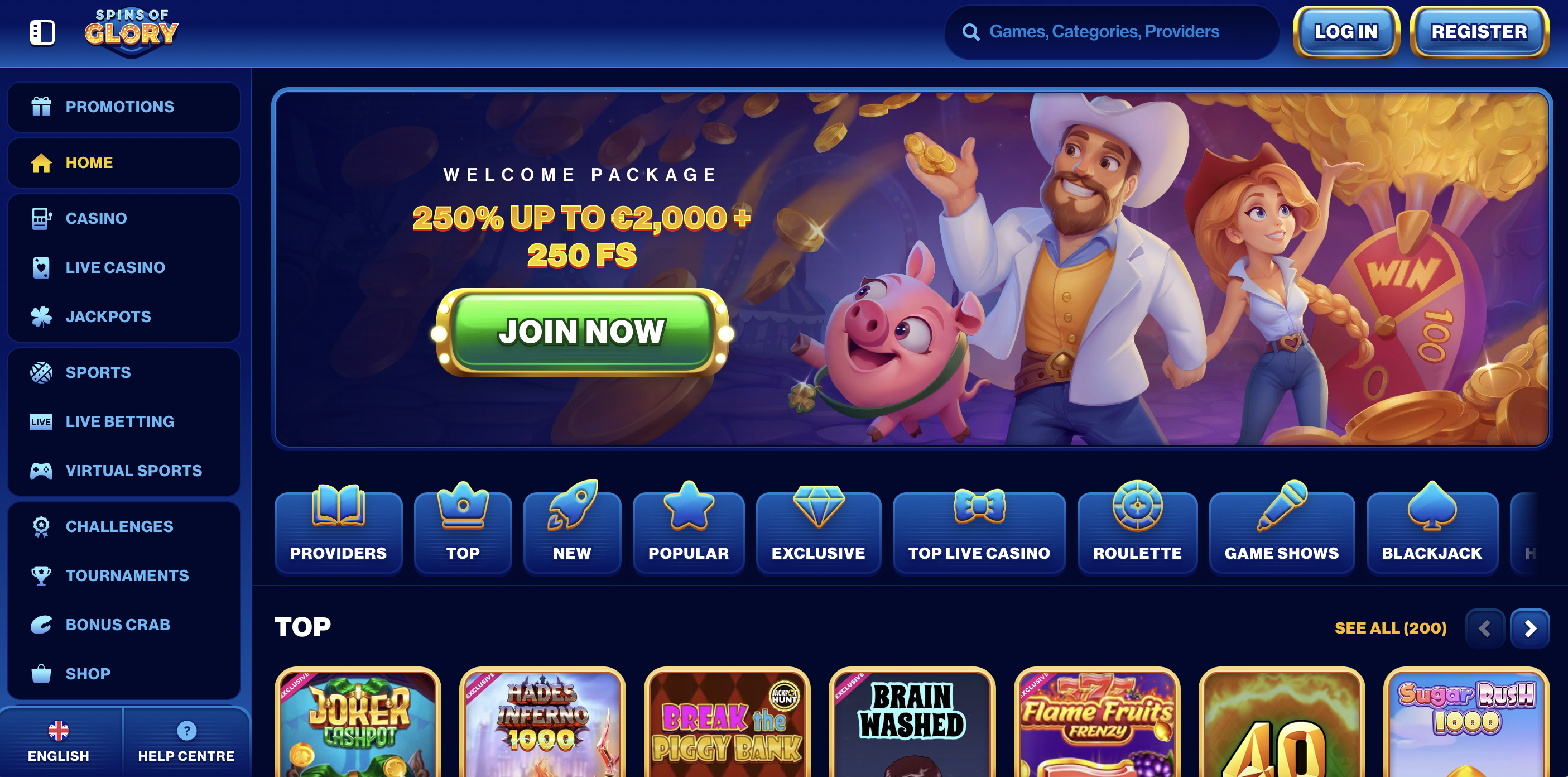 SpinsOfGlory Casino